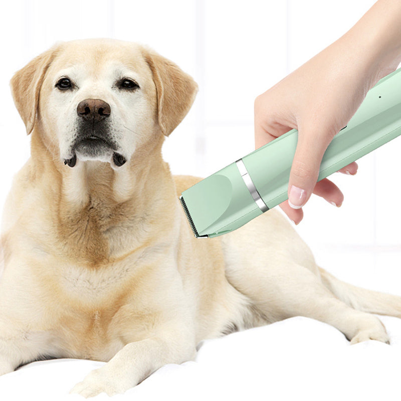 Quiet Rechargeable Pet Grooming Clipper with Interchangeable Heads