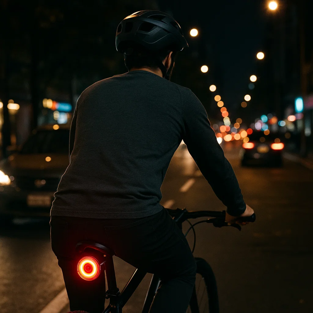 USB Rechargeable Smart Bike Rear Light with Automatic Brake Signal