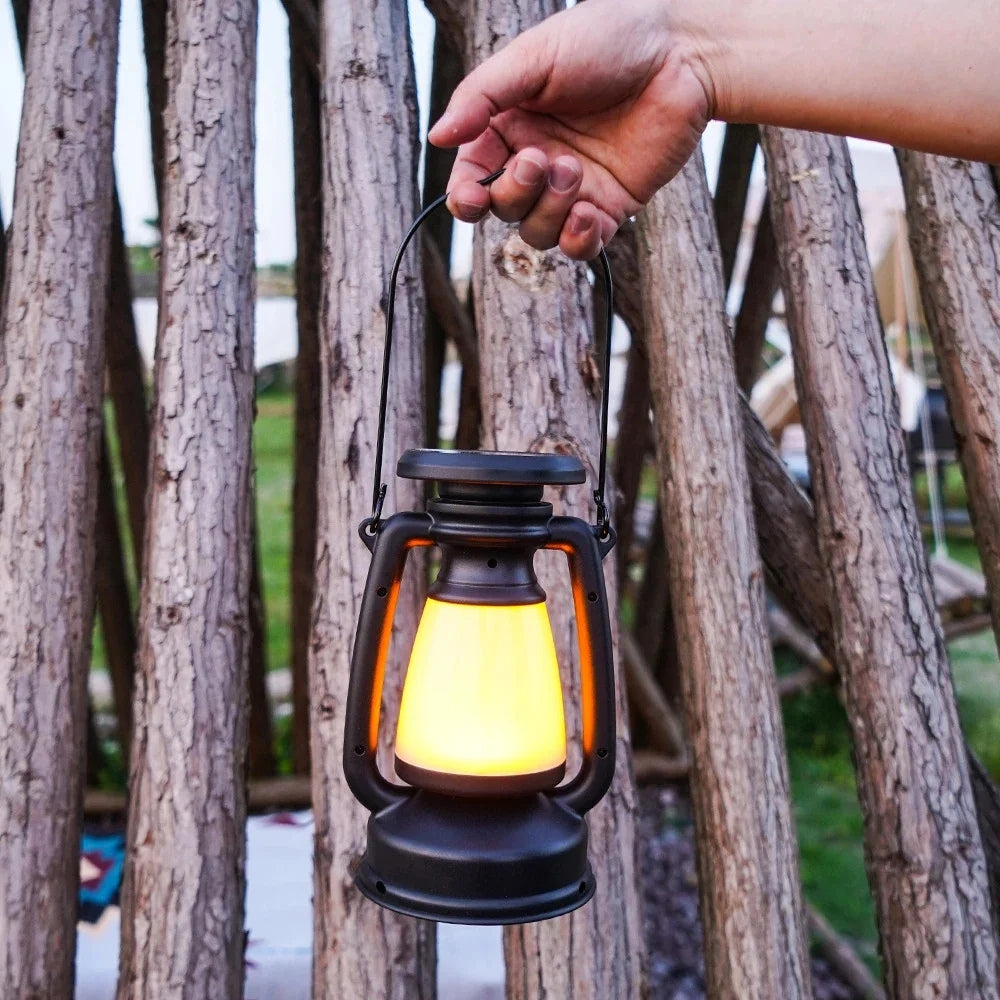 Solar USB Rechargeable Dimmable Camping Lantern