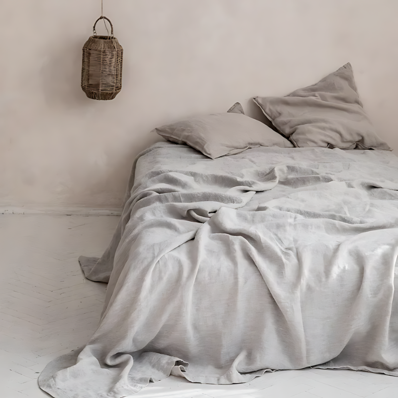 Premium Linen Bed Sheet Set - Hypoallergenic and Breathable