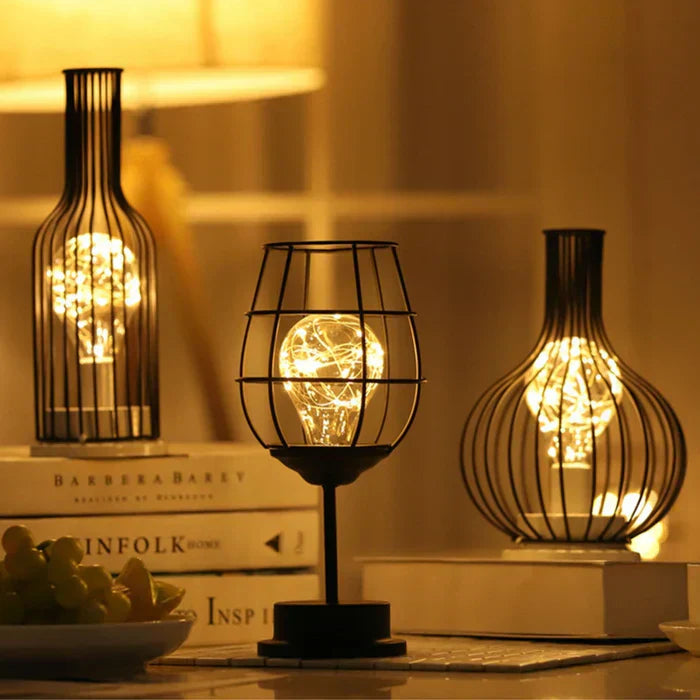 Luxury Metal Table Lamp with Warm Light for Modern Interiors