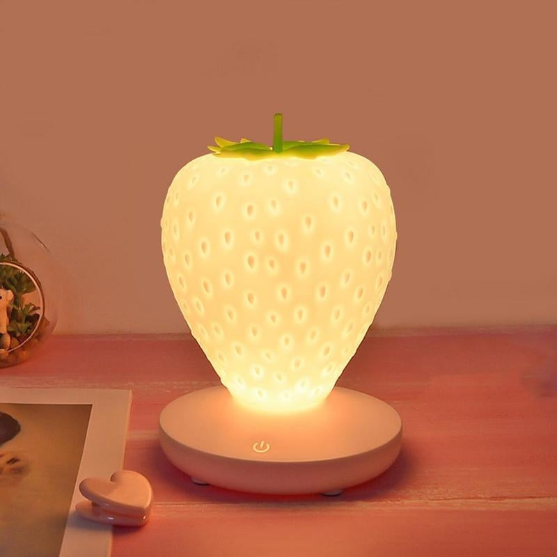 Strawberry Touch-Sensitive Nightstand Lamp