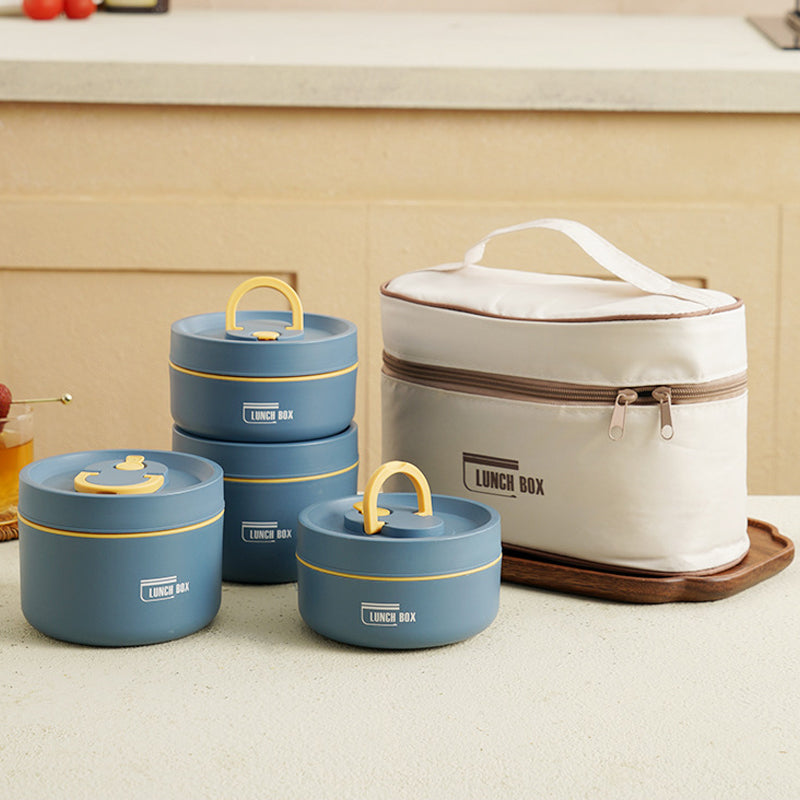 Portable Insulated Stainless Steel Lunch Box with Leak-Proof Design