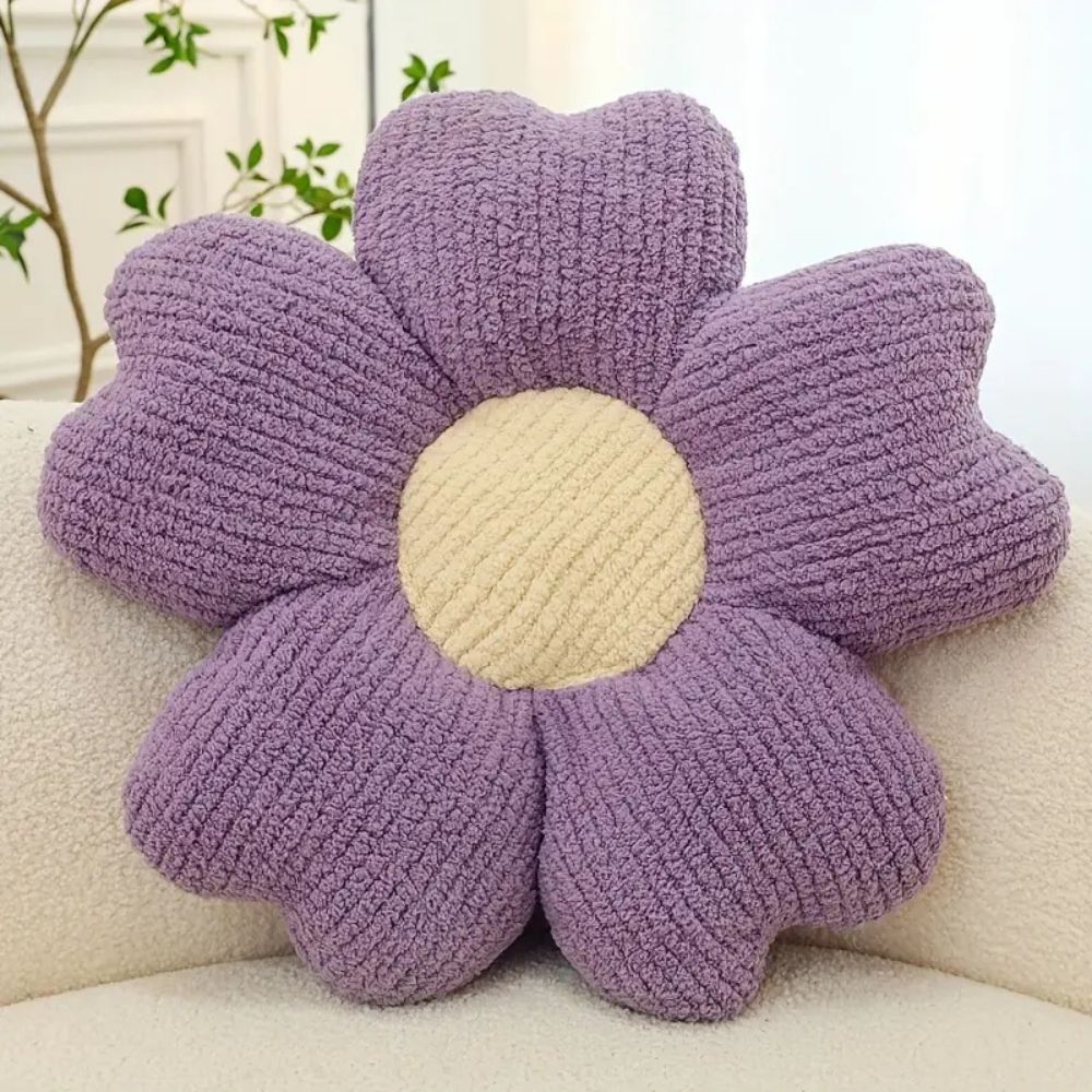 Flower Shaped Microfiber Cushion for Sofas and Chairs