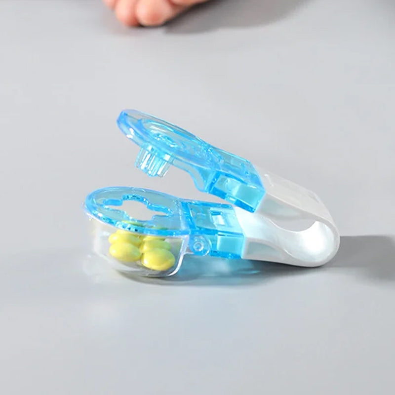 Portable Pill Dispenser with Storage Box for Small Pills