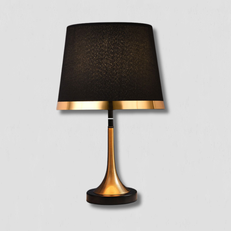 Gold and Black Retro Table Lamp