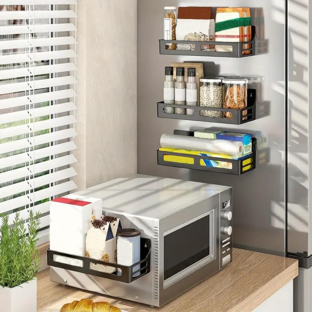 Magnetic Spice Rack Organizer with Strong Shelves