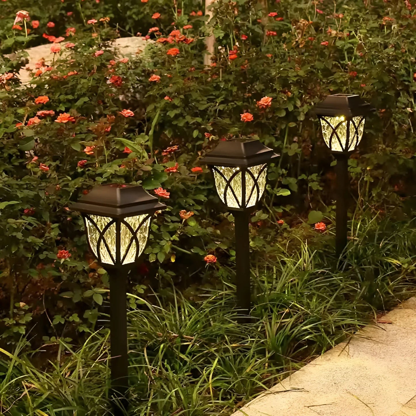 Solar Garden Light with Durable Weatherproof Design