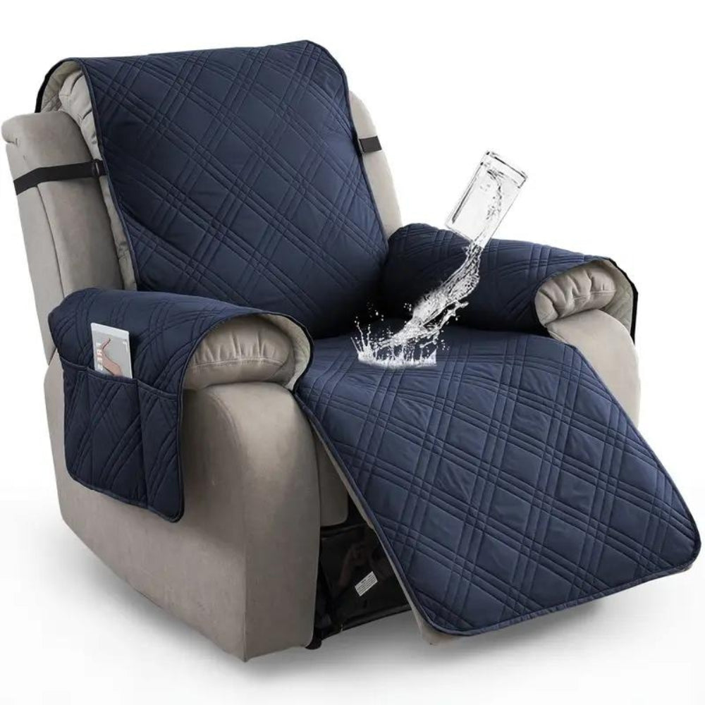 Premium Waterproof Non-Slip Recliner Slipcover with Side Pocket