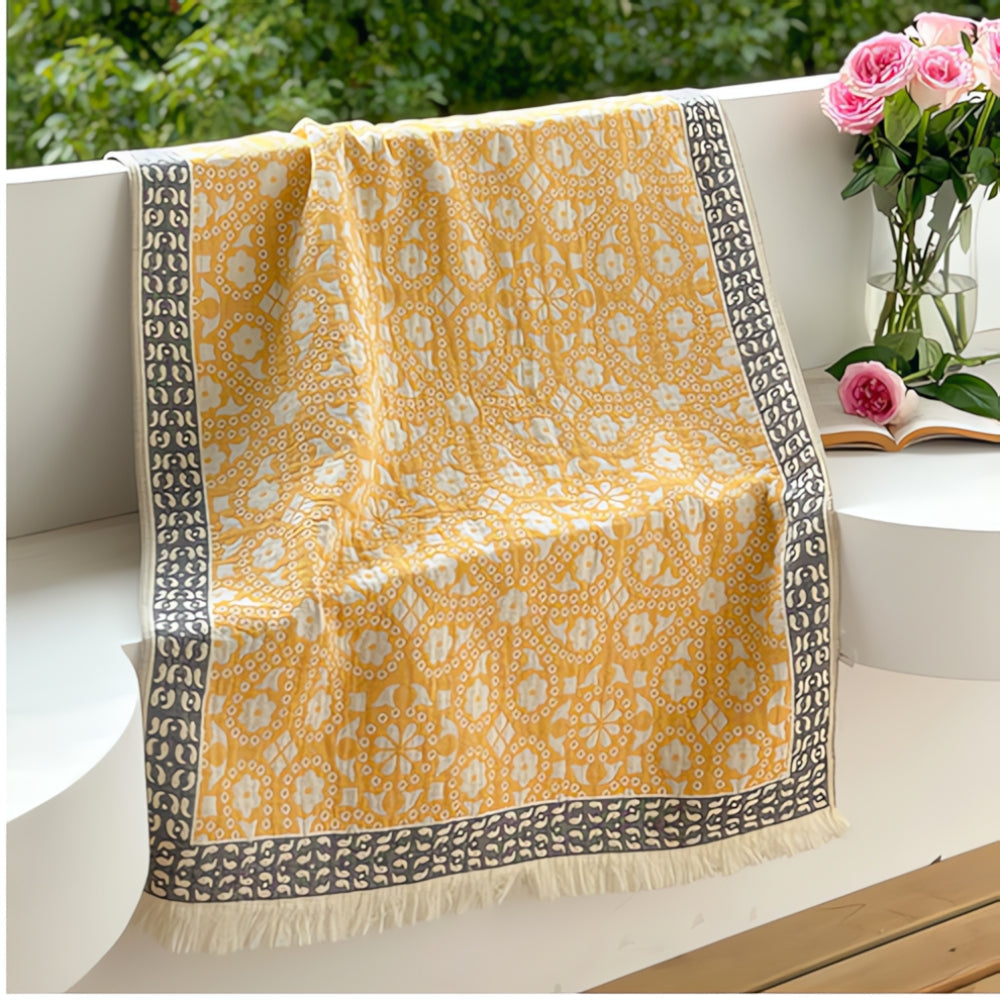 Midnight Swirls Soft Cotton Bath Towel