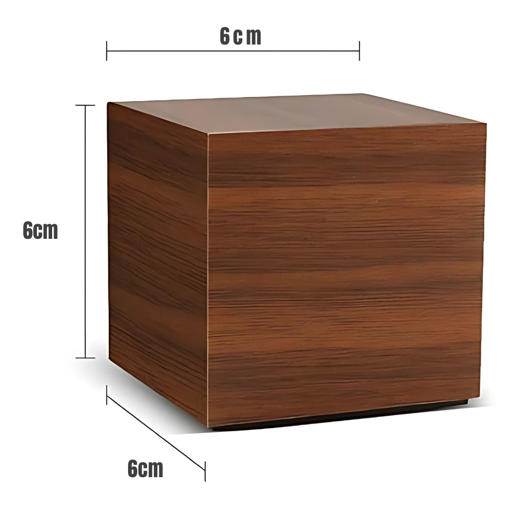 Modern Cube LED Alarm Clock with Temperature Display