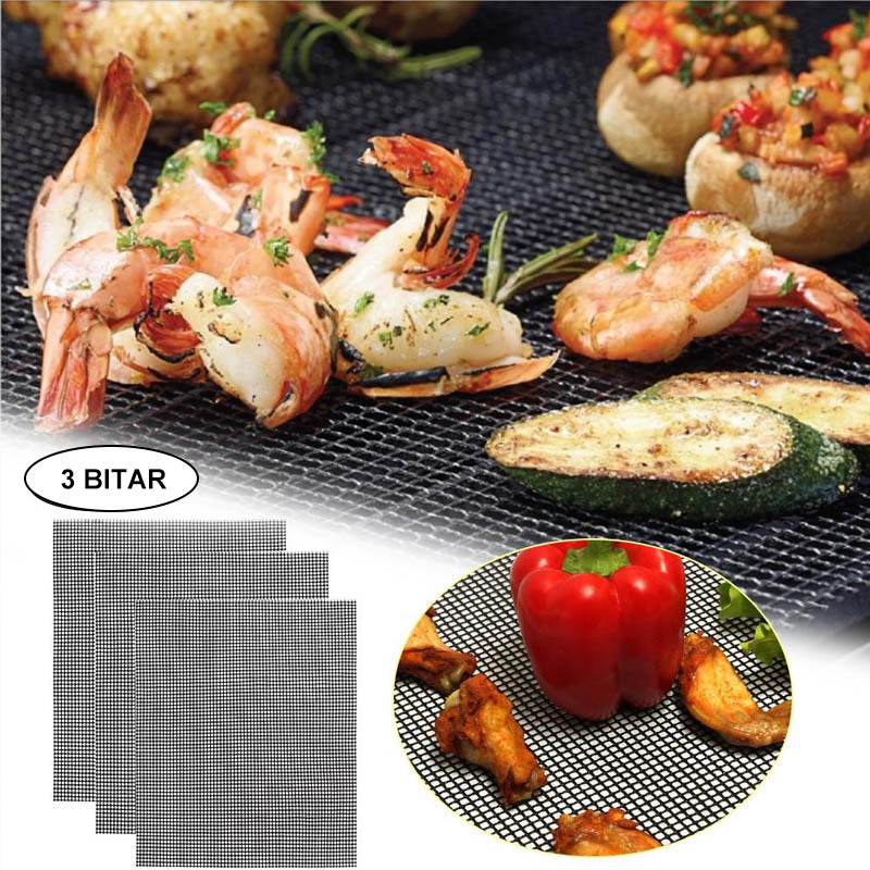 Reusable Non-Stick BBQ Grill Mat for Easy Cooking and Cleaning
