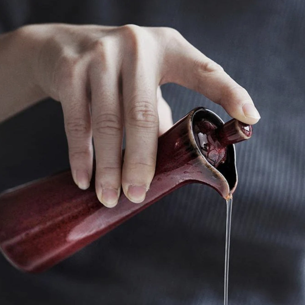 Ceramic Olive Oil and Soy Sauce Dispenser