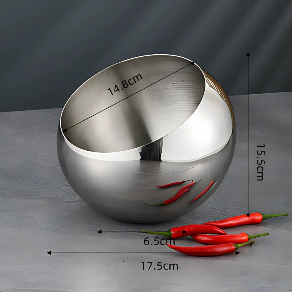 Modern Stainless Steel Arc Fruit Bowl