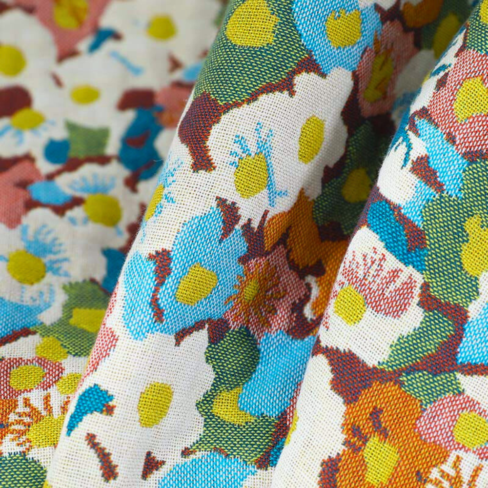 Reversible Floral Cotton Bath Towel