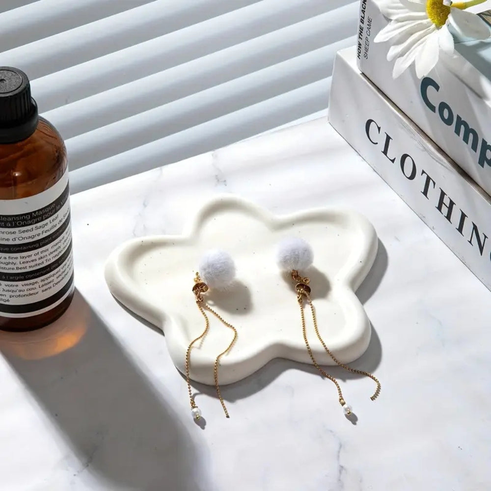 Luxe Irregular Ceramic Jewelry Organizer Tray