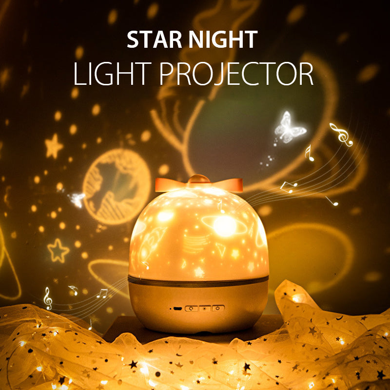 Star Projector Night Light with 6 Films and Music