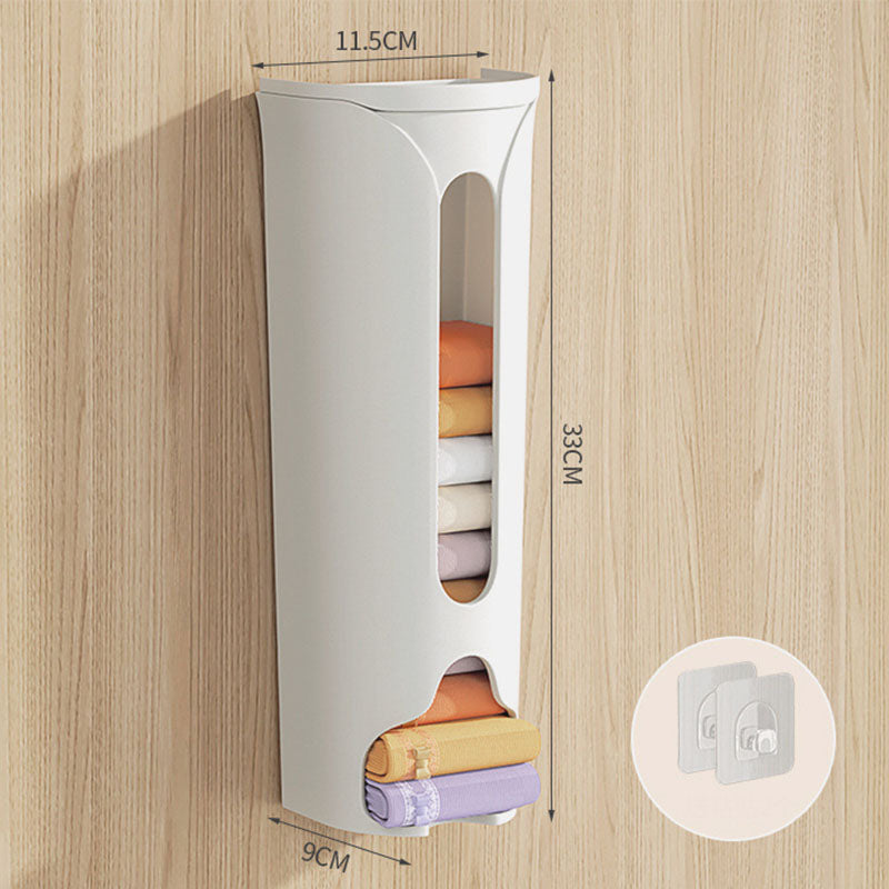Wall-Mounted Sock and Underwear Storage Box with Mobile Dividers