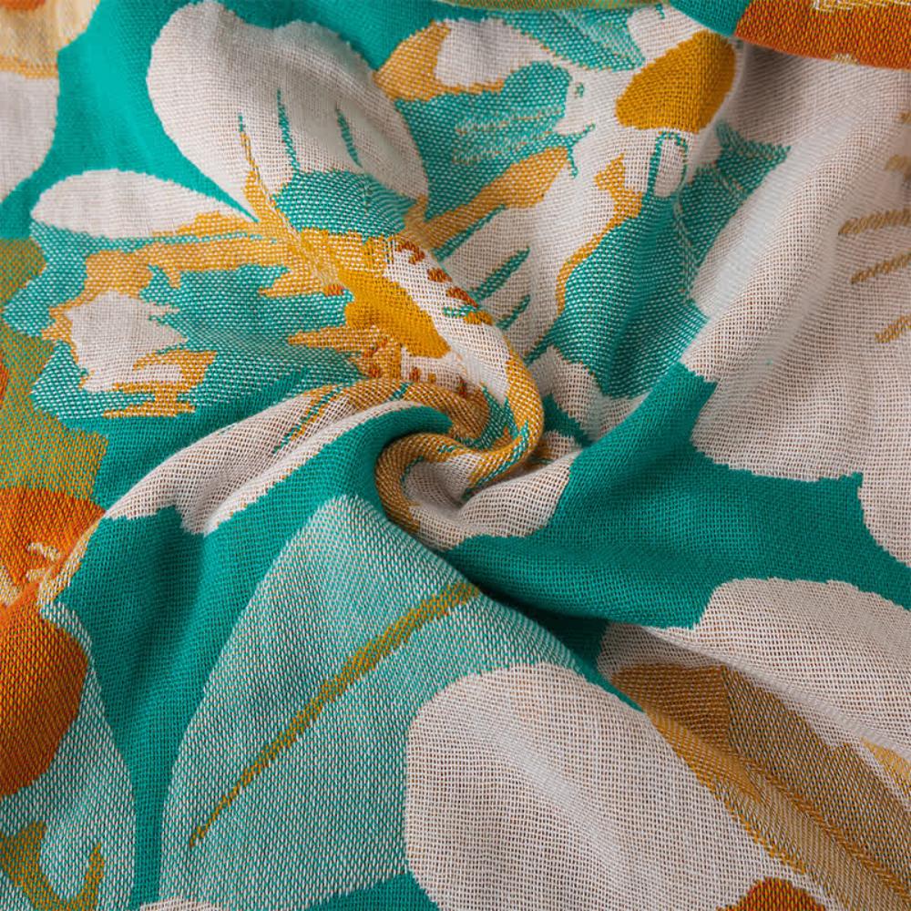 Floral Cotton Gauze Bath Towel