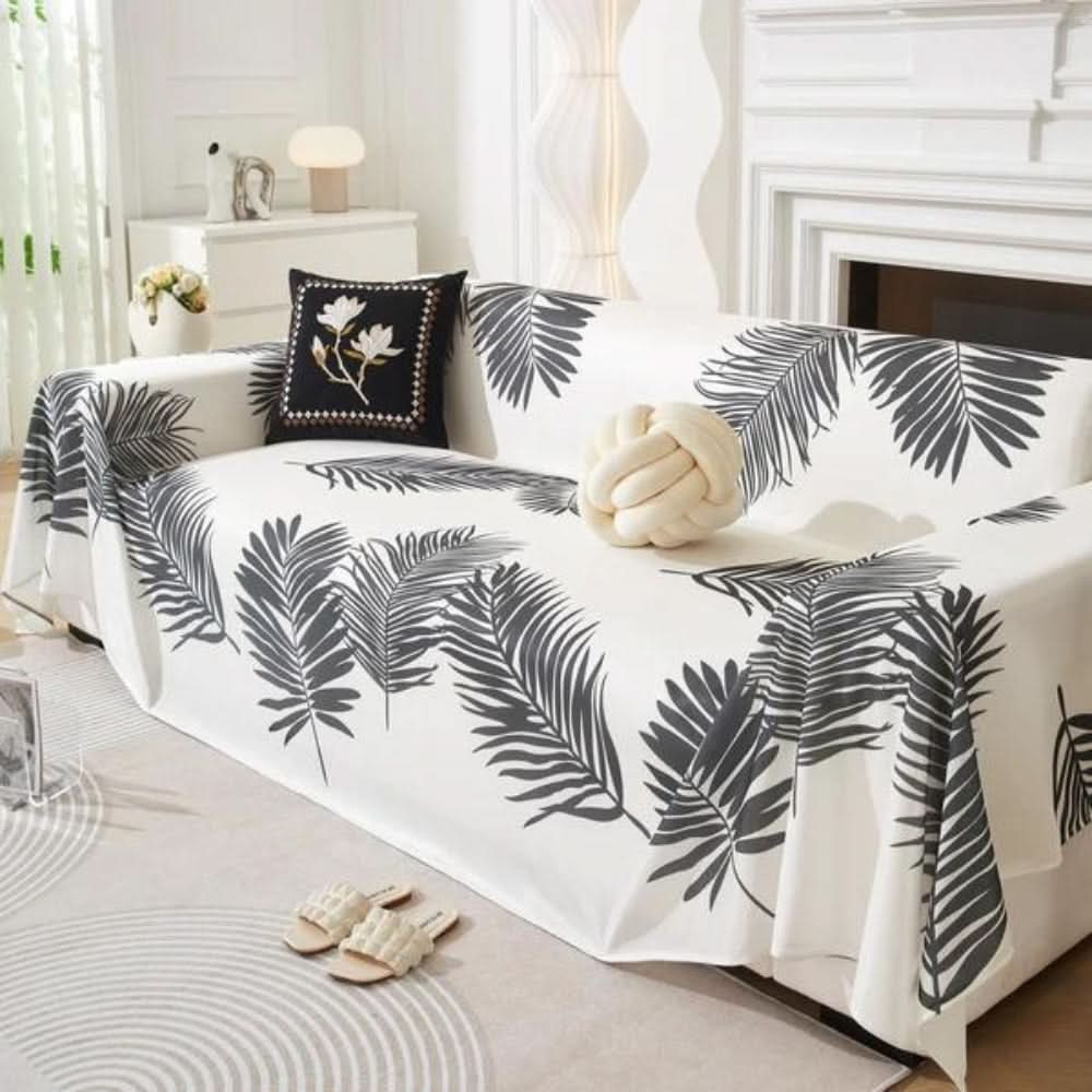 Cooling Leaf Design Sofa Cover