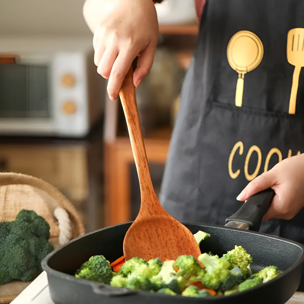 Premium Natural Hardwood Kitchen Utensil Set