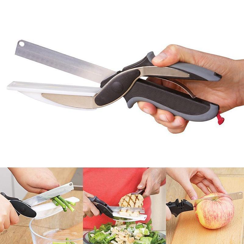 Versatile Stainless Steel Kitchen Scissors with Comfortable Grip