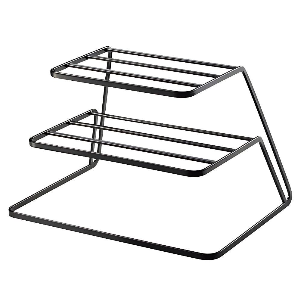 2-Tier Stainless Steel Dish Drainer and Organizer