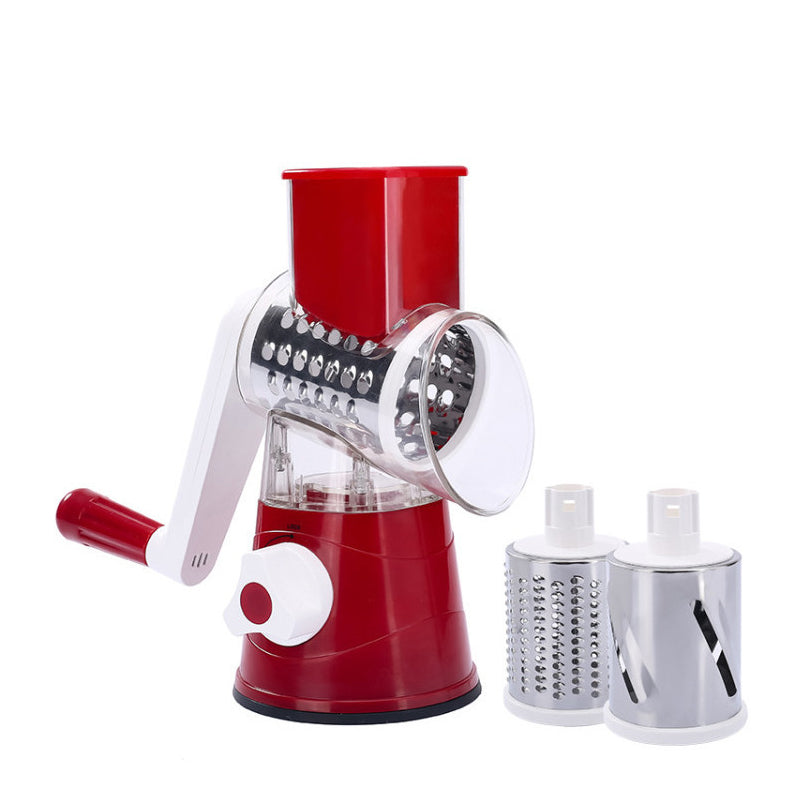 3-in-1 Rotary Cheese Grater and Vegetable Cutter