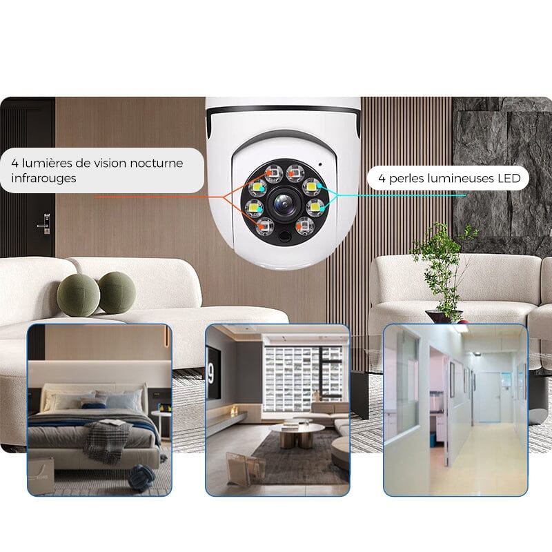 Wireless Wi-Fi Security Camera with Motion Detection and Night Vision