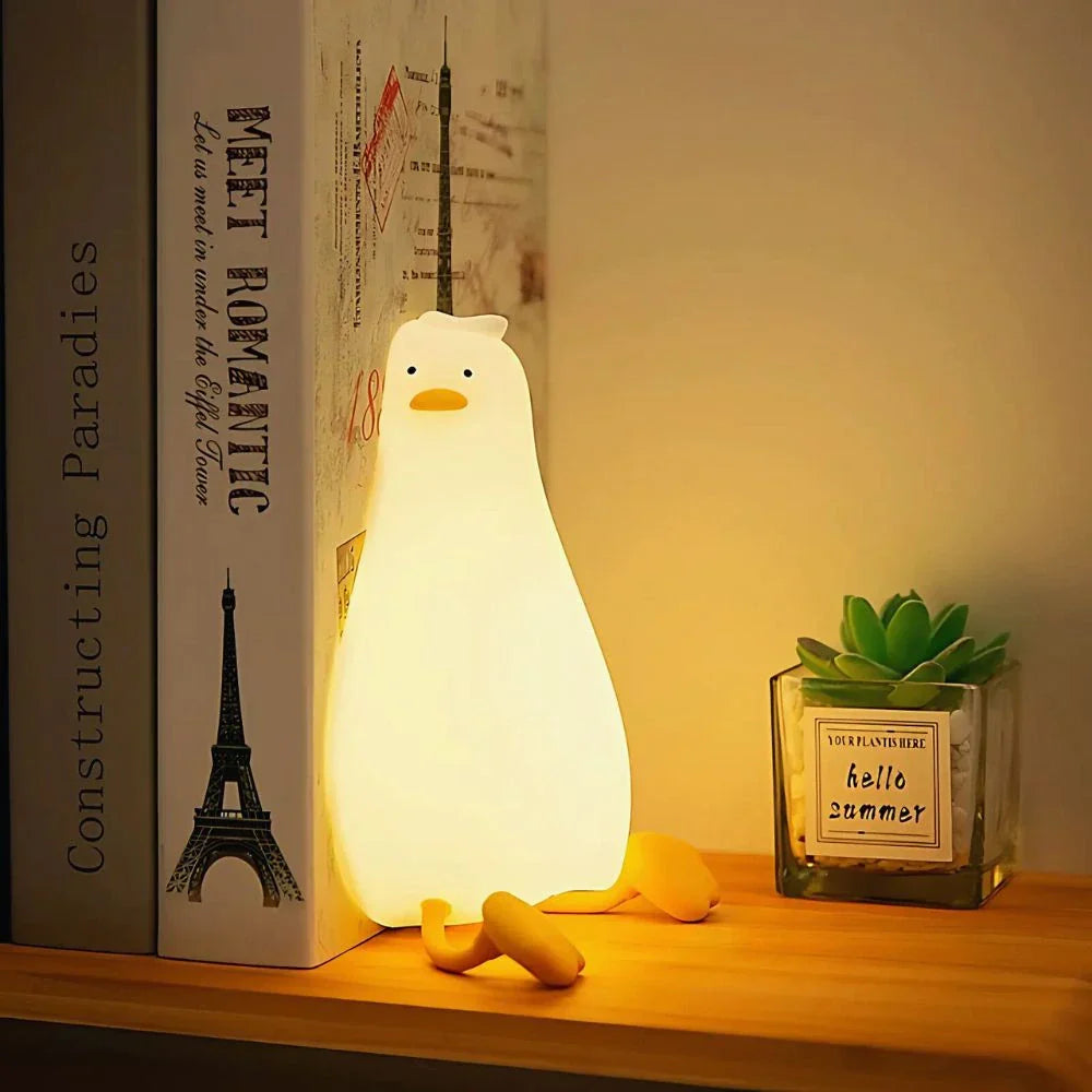Rechargeable Soft Silicone Animal Night Light with Adjustable Brightness