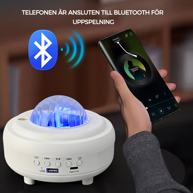 Bluetooth Star Projector with Audio and Color Changing Lights