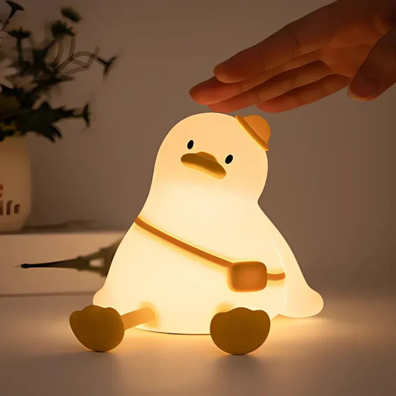 Rechargeable Soft Silicone Animal Night Light with Adjustable Brightness