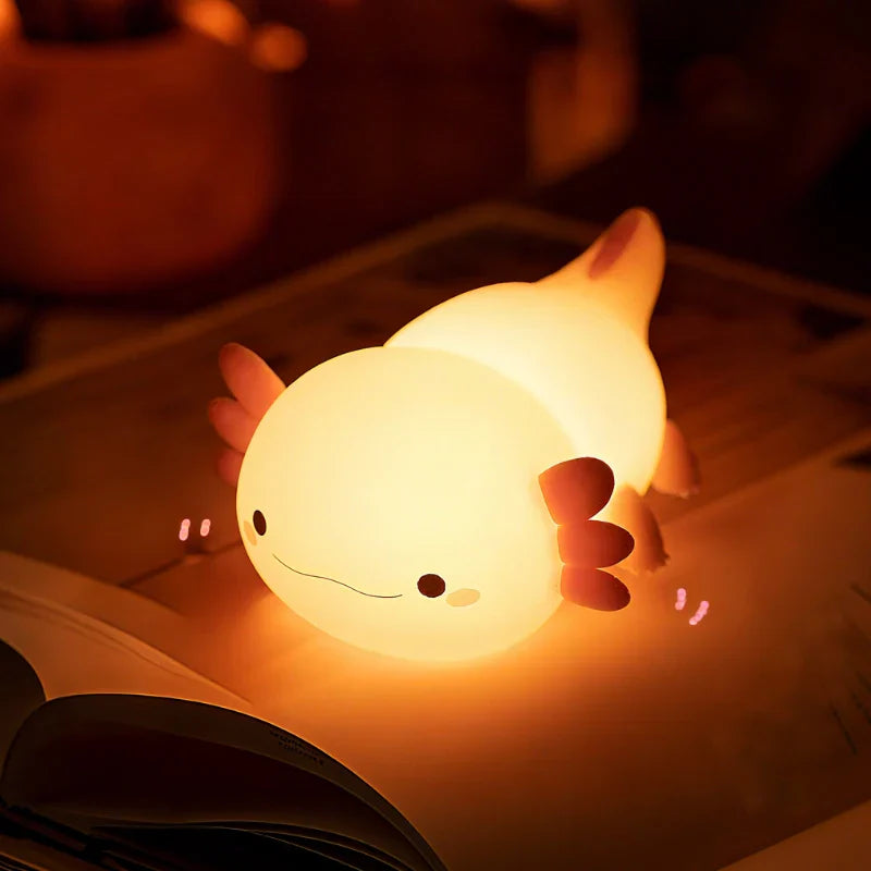 Rechargeable Soft Silicone Animal Night Light with Adjustable Brightness