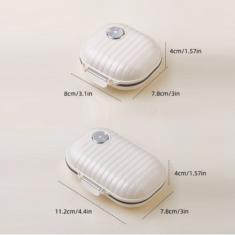 Portable Water-Resistant Pill Organizer with 7 Sections