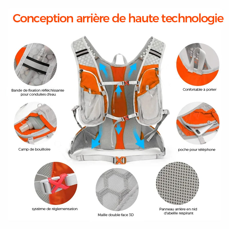 Hydration Bicycle Backpack with Multiple Storage Compartments