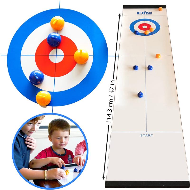 Mini Table Curling Game for Family Fun