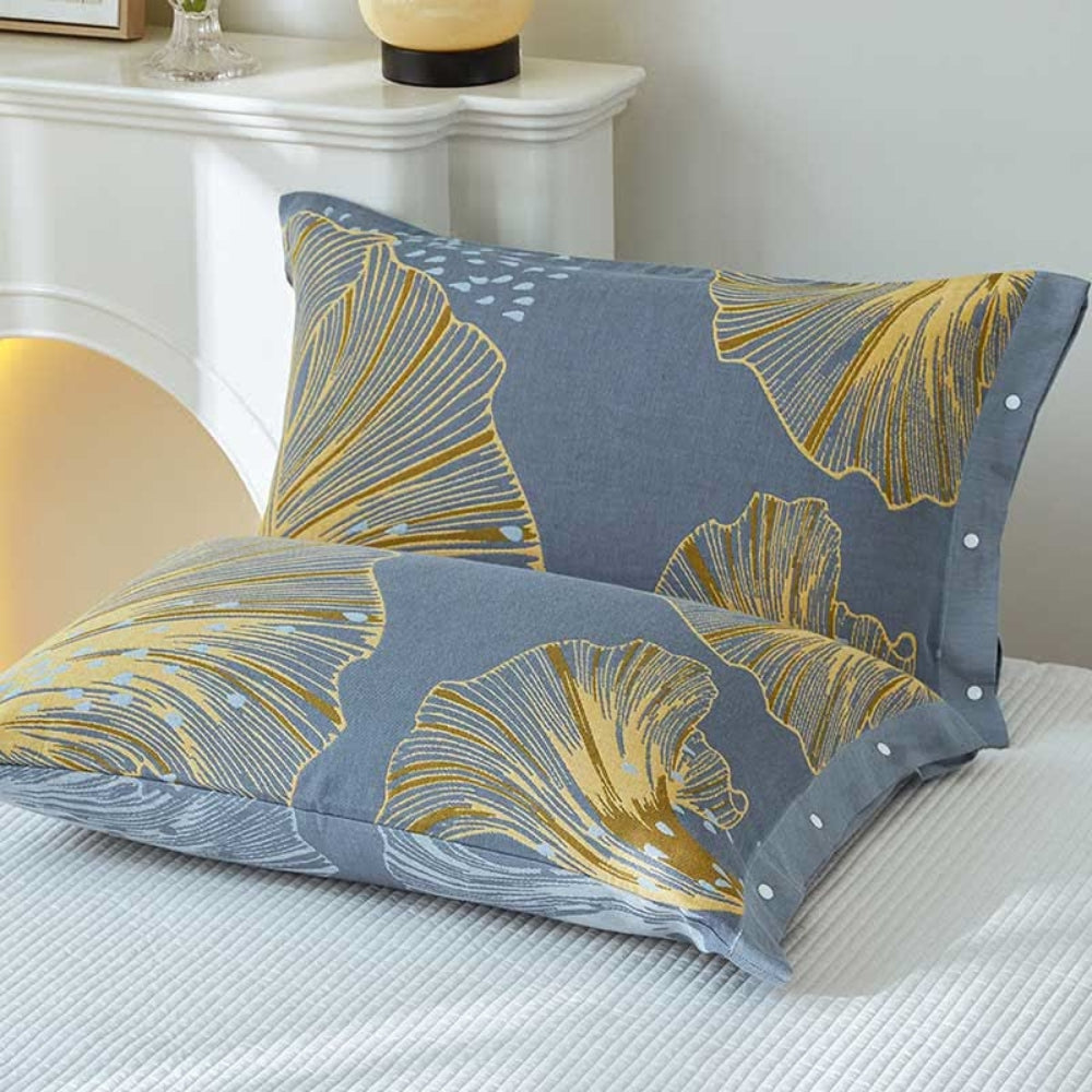 Pure Cotton Floral Pillowcases Twin Pack
