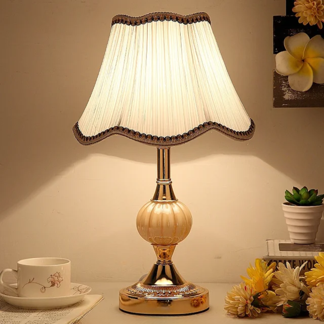 Vintage Scandinavian Metal Table Lamp
