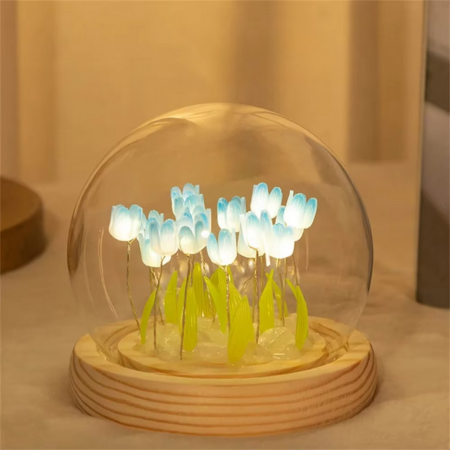 Handmade Tulip LED Night Light Table Lamp