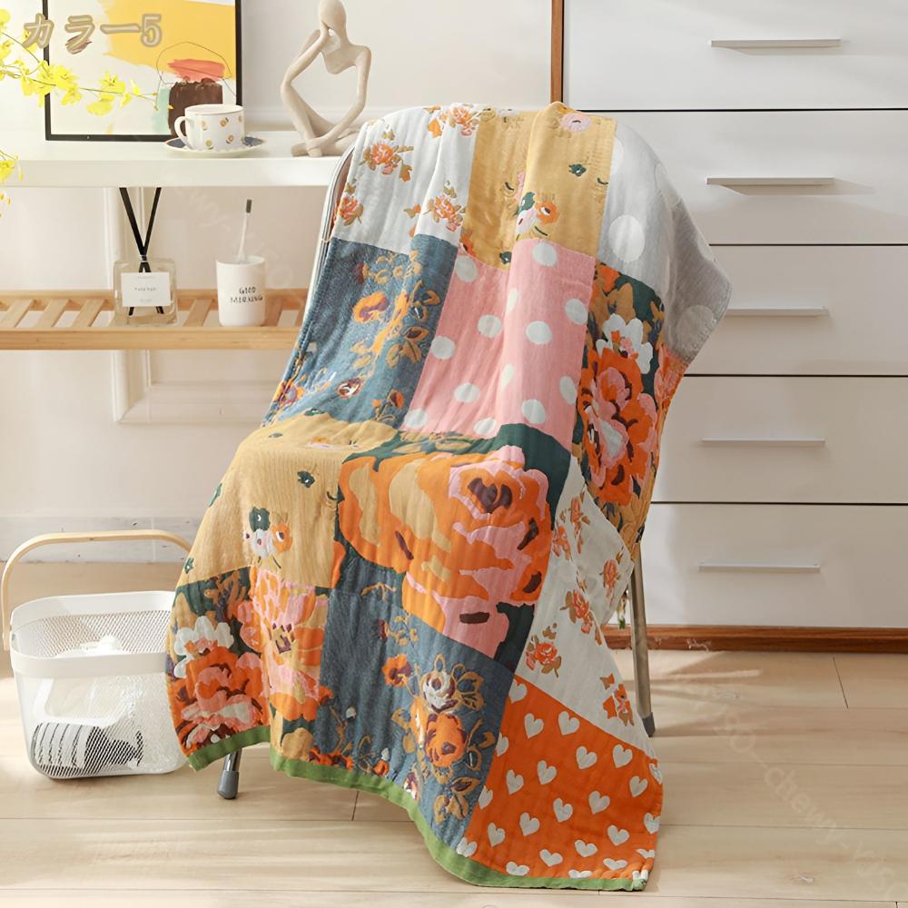Rose Print Lightweight Cotton Bath Towel