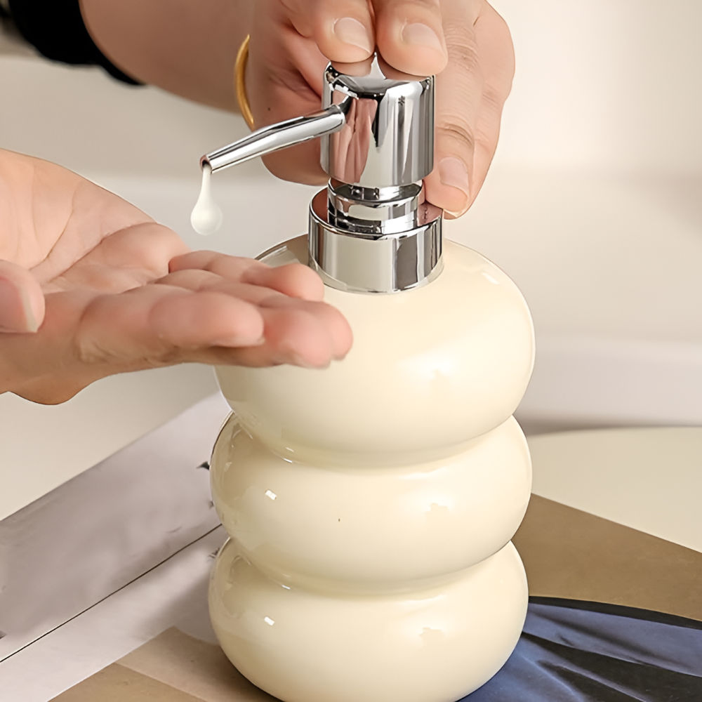 Sleek Refillable Sphere Soap Dispenser