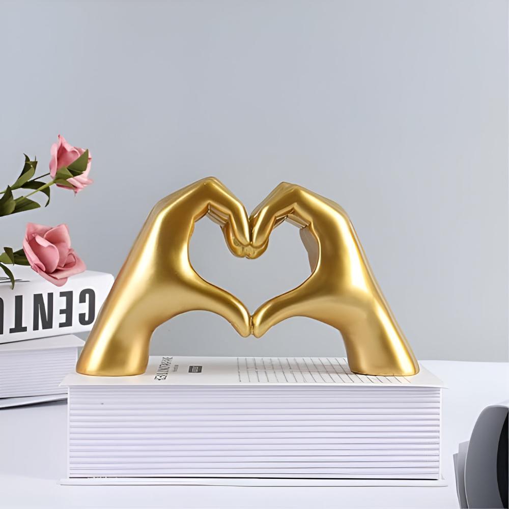 Heart-Shaped Love Hands Wall Art