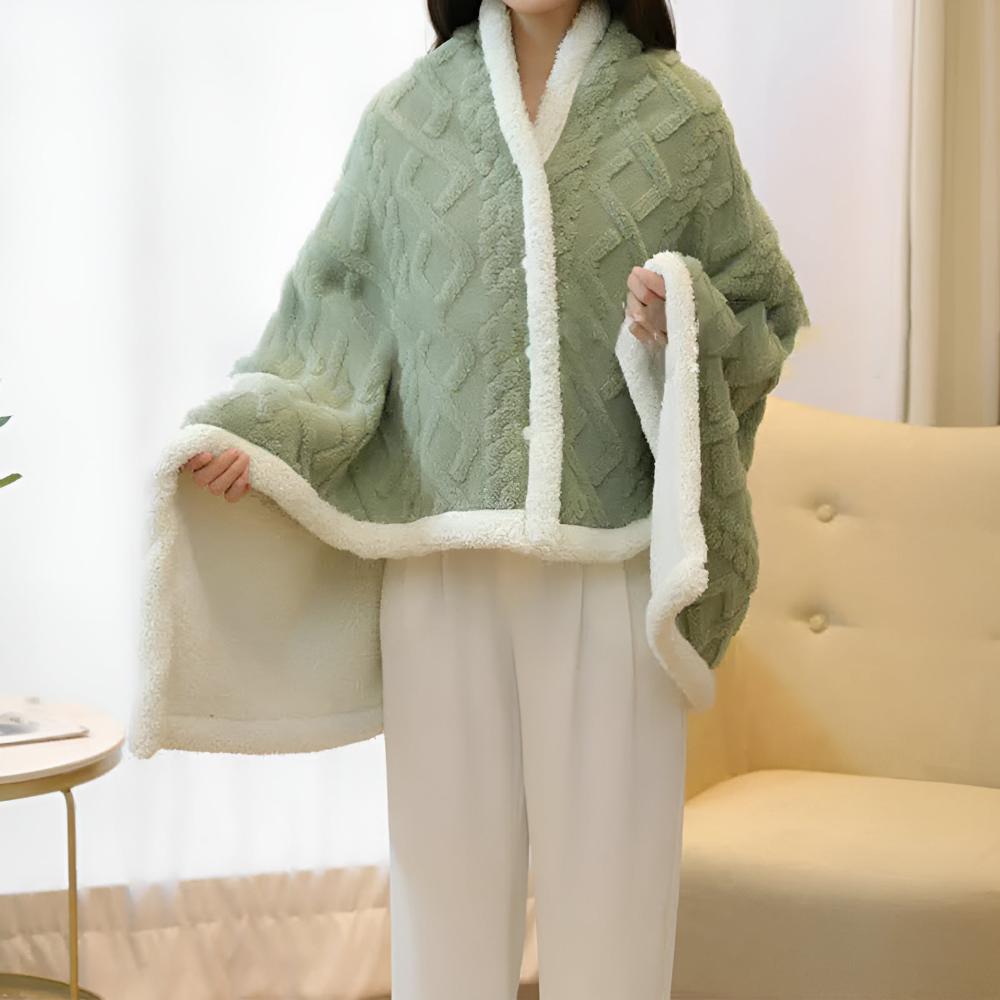 Plush Flannel Comfort Cloak Blanket