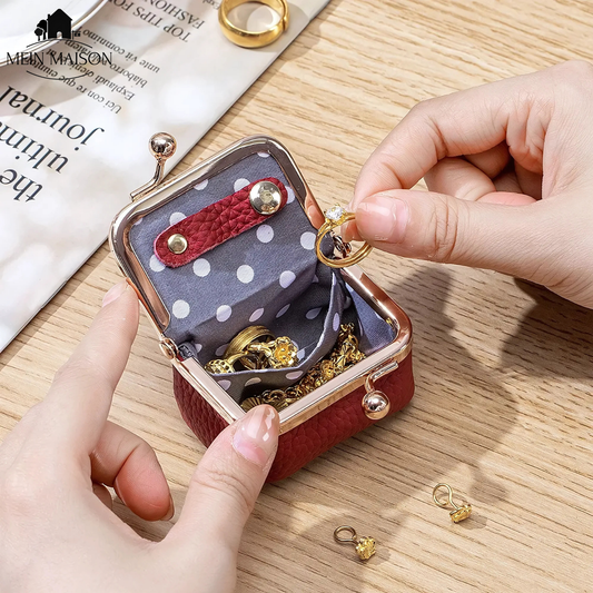 Mini Hard-Shell Travel Jewellery Case with Divided Interior