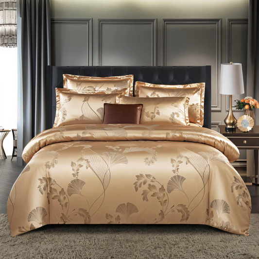 Luxury Satin Duvet Cover Set with Pillowcases - Silky Soft Breathable Bedding