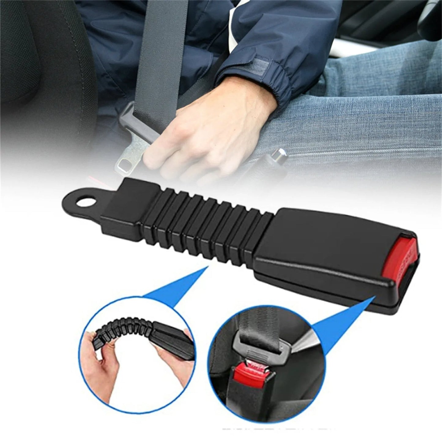 Adjustable Car Seat Belt Extender for Comfort and Safety