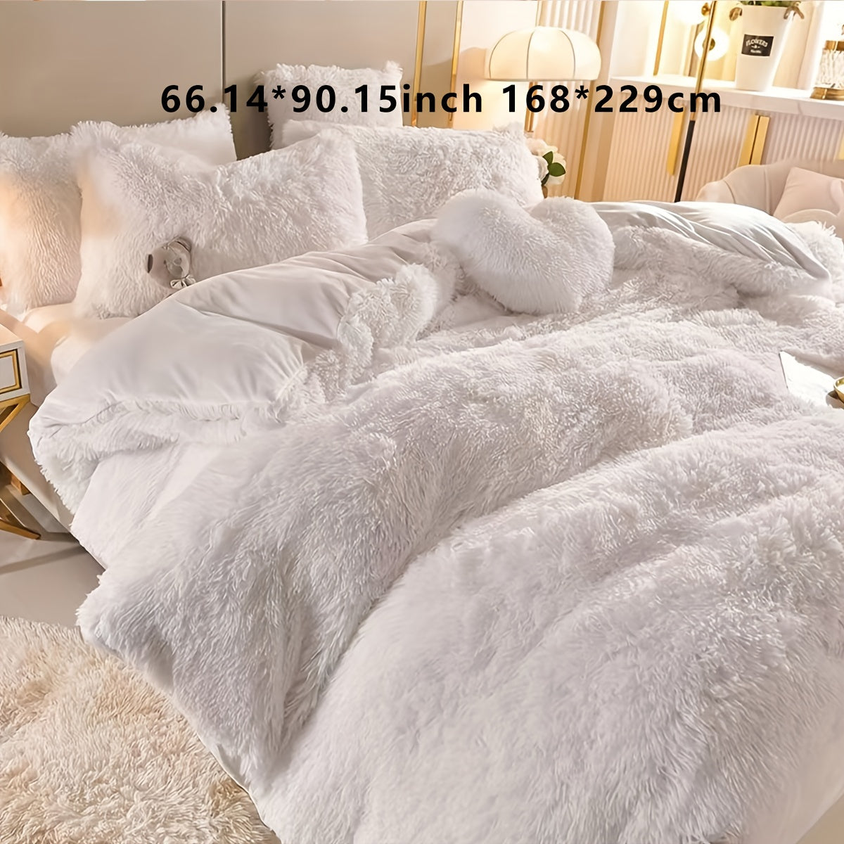 Luxurious Velvet Duvet Cover Set with Pillowcases for All-Season Comfort