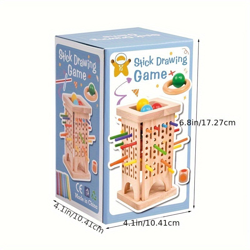 Wooden Stick Game for Kids - Creative Dexterity and Motor Skills Development