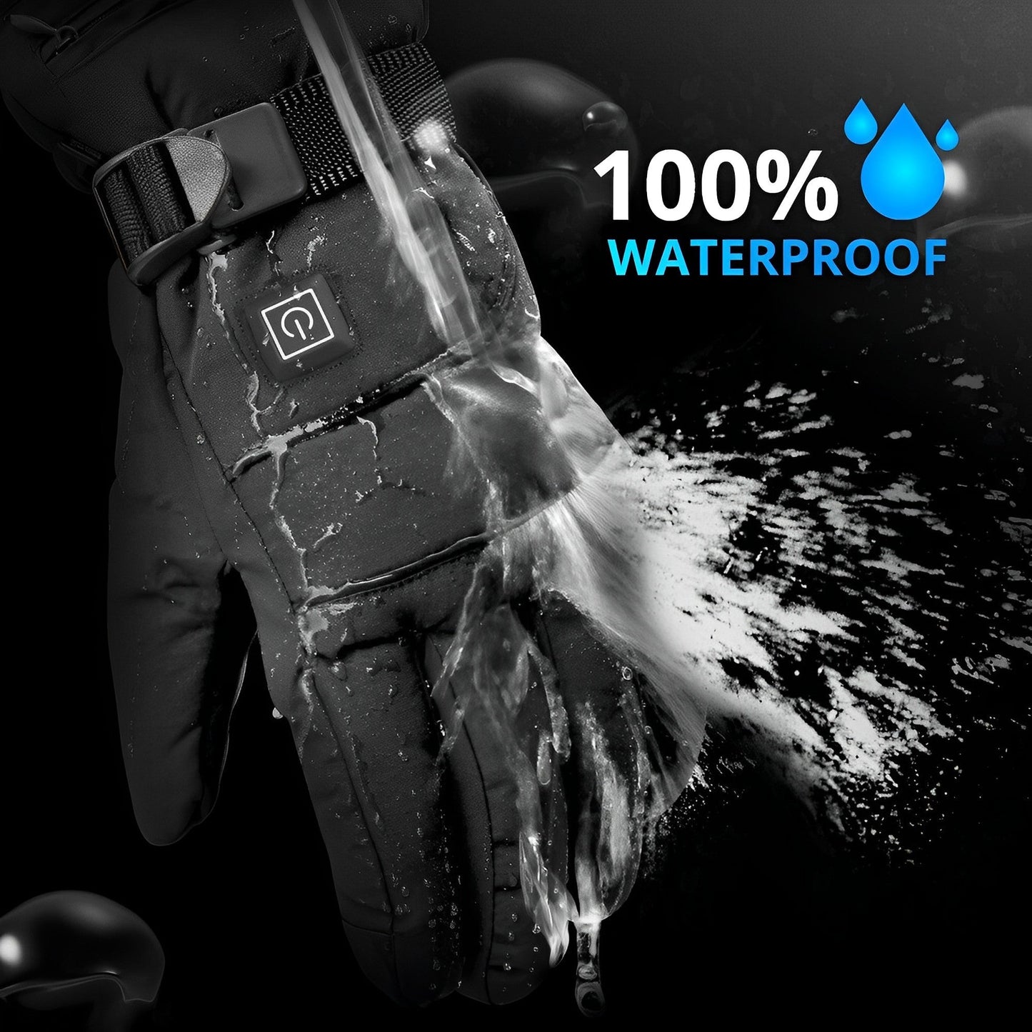 Electric Heated Gloves with 3 Heat Settings Waterproof Winter Hand Warmers
