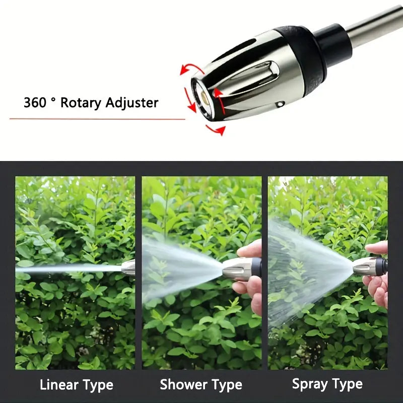 High-Pressure Washer with Adjustable Nozzle and Soap Tank